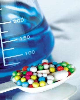 pharmaceuticals - pills on scoop