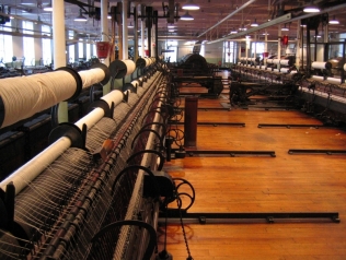 Textile spinning room